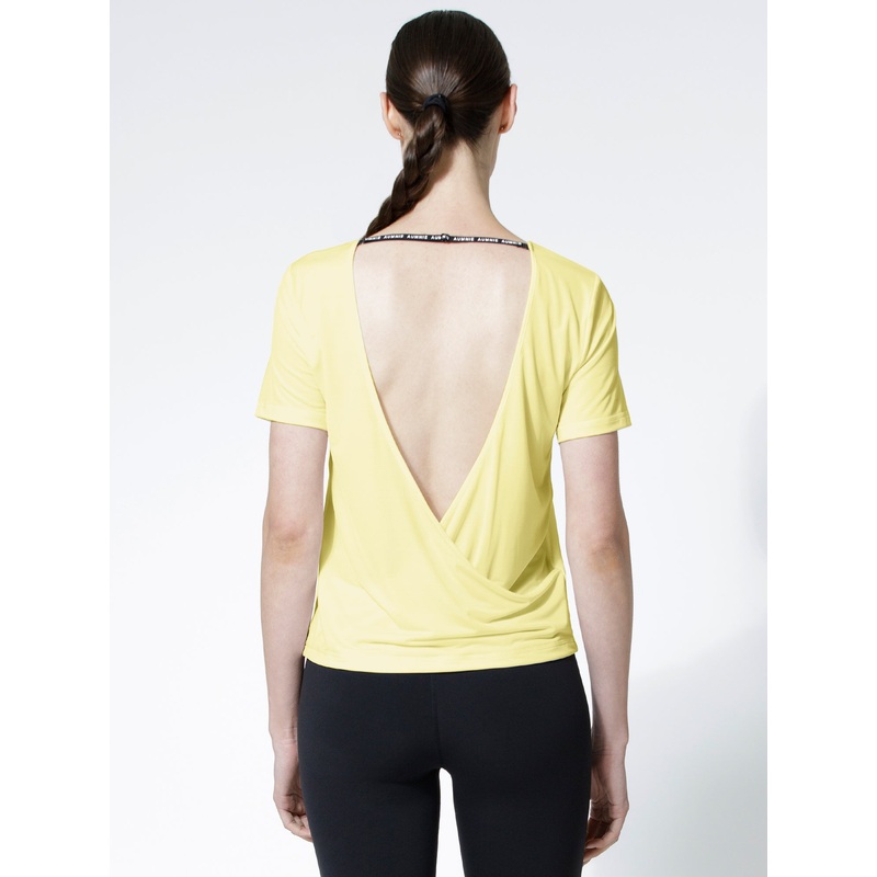 OPEN BACK WRAP TEE, JASMINE|XS|S|M|L