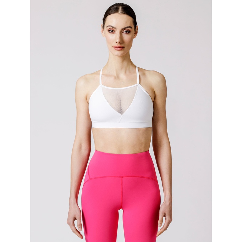 PASSION BRA, WHITE/WHITE MESH|XS|S|M|L