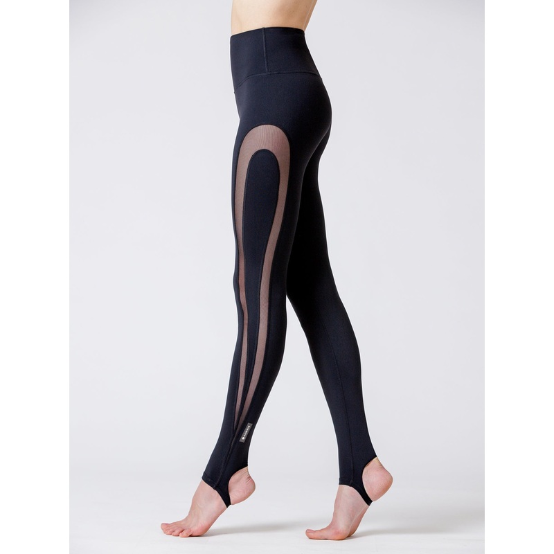 REVOLUTION STIRRUP PANTS 2.0, BLACK/BLACK MESH