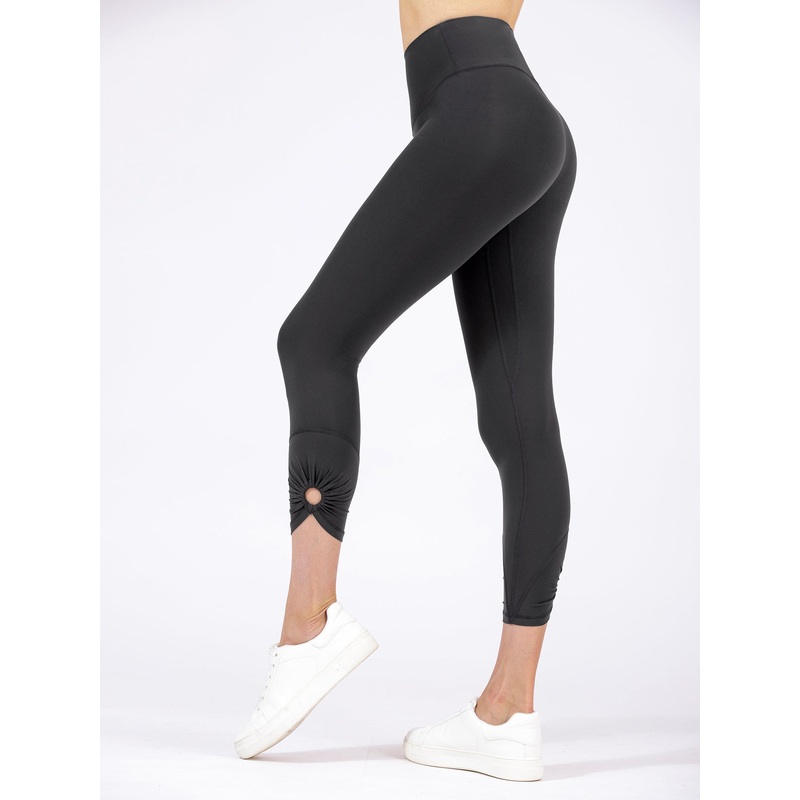 VENUS HIGH WAIST NUDE ANKLE CROPS, LIMESTONE