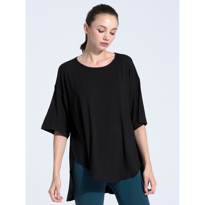 HI LO OVERSIZE TEE, BLACK|XS|S|M|L