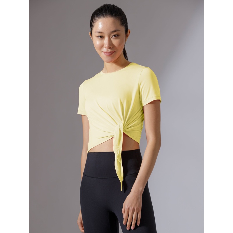 OFF TO THE SIDE SHORT SLEEVE TEE, JASMINE