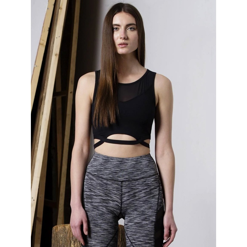 OPTICS BRA 2.0, BLACK/BLACK MESH