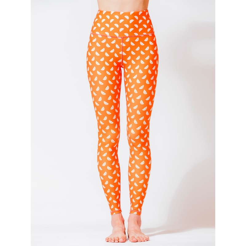 SEAMLESS IMAGE PANTS, ORANGE GALILEO