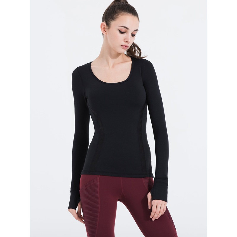 VORTEX LONG SLEEVE TEE|XS|S|M|L|BLACK