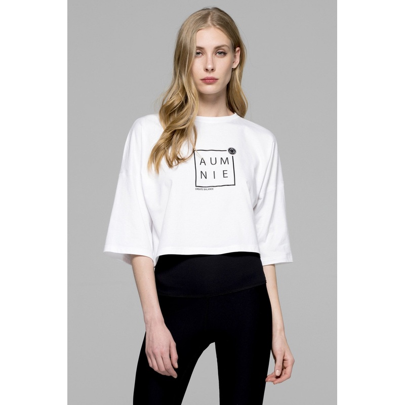 BOX LOGO OVERSIZED CROPPED TEE