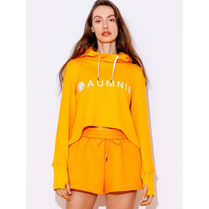 HI LO LOGO HOODIE, YELLOW|XS|S|M|L|YELLOW