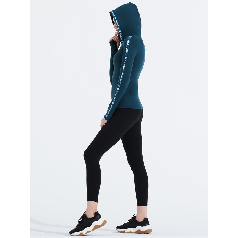 HOODED LOGO TOP, LAKE|XS|S|M|L|LAKE