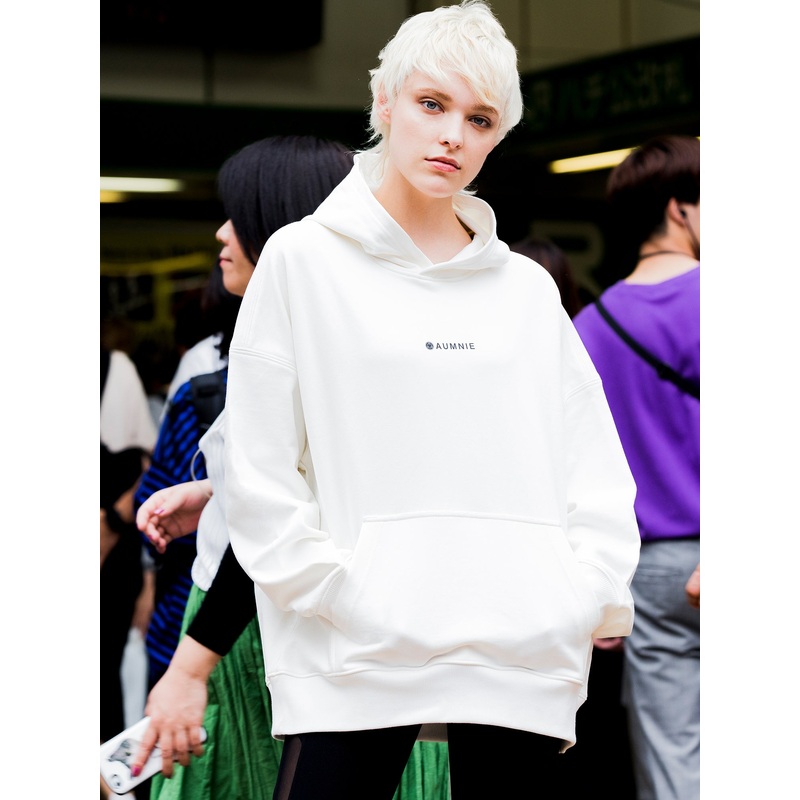 LOGO HOODIE, WHITE|XS|S|M|L|WHITE