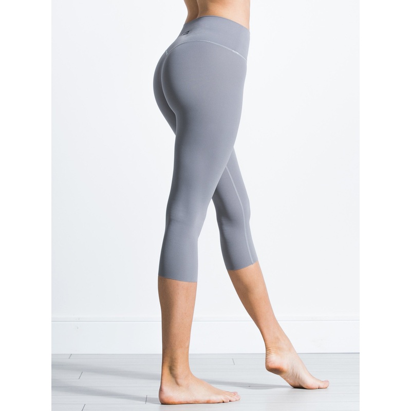 NUDE SHAPE HIGH WAIST CROPS, LUNAR GREY
