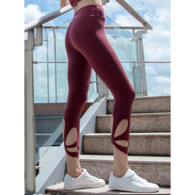 SAKURA ANKLE CROPS, BORDEAUX|XS|S|M|L