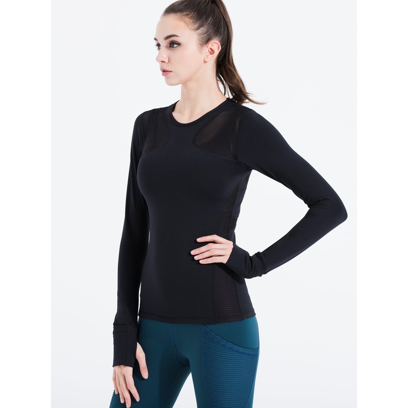 SHAPED PANEL TEE, BLACK|XS|S|M|L|BLACK