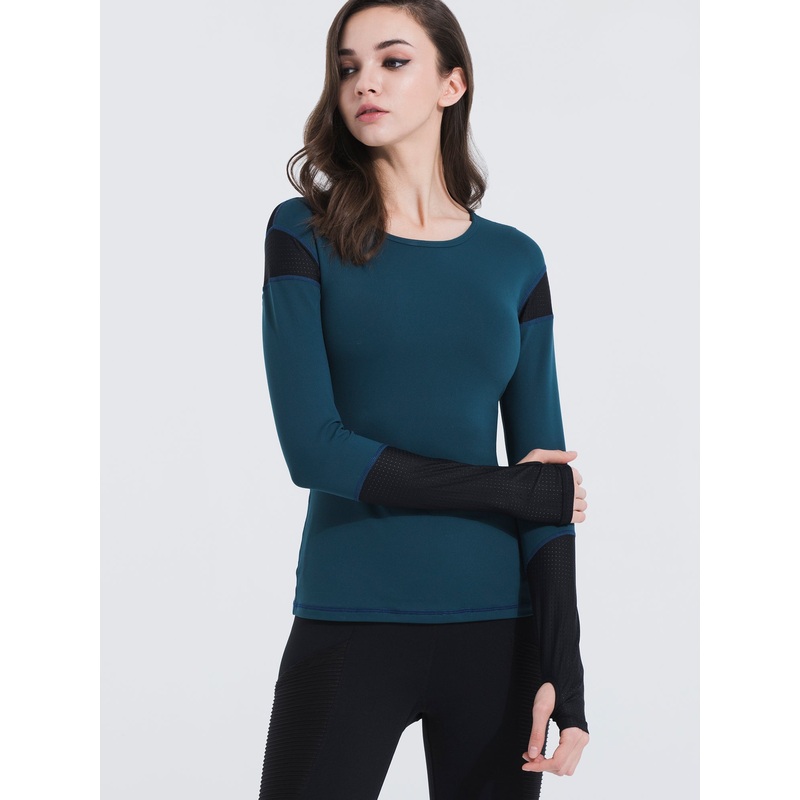 TRIANGLE MESH TEE, LAKE|XS|S|M|L|LAKE