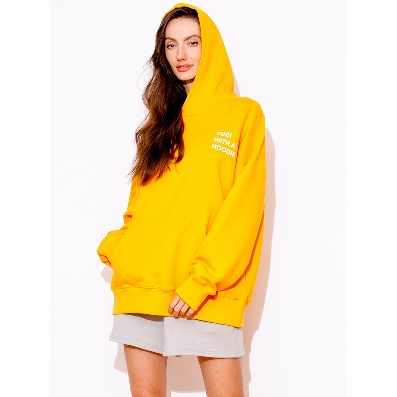 YOGI WITH A HOODIE|XS|S|M|L|YELLOW