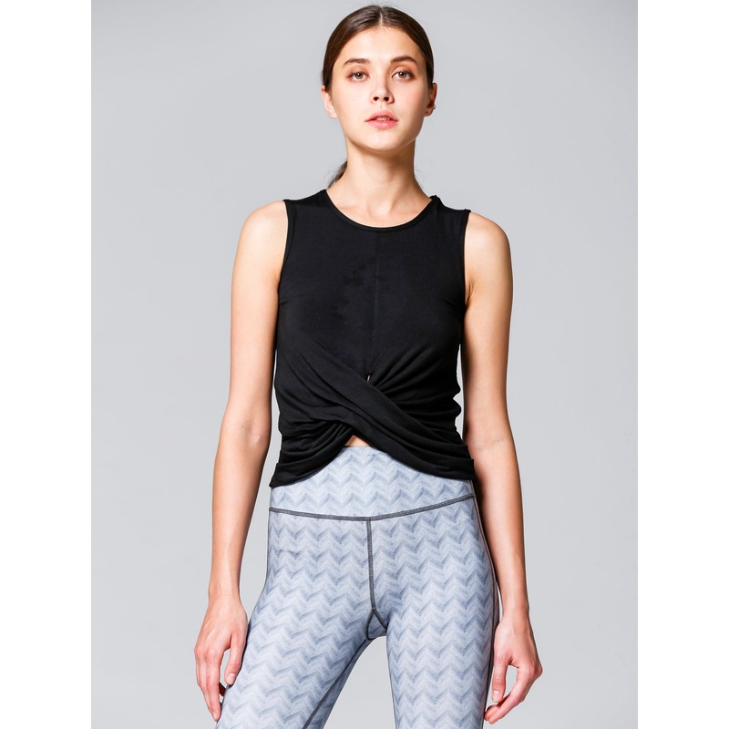 CROPPED MUSCLE TANK|XS|S|M|L|BLACK