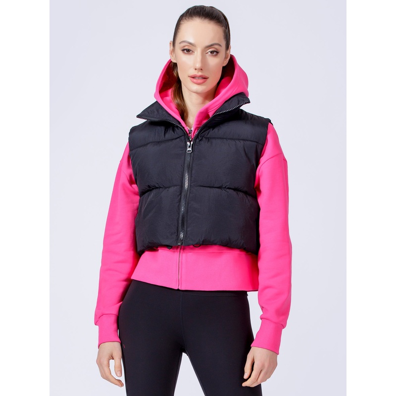 CROPPED PUFFER VEST|S|M