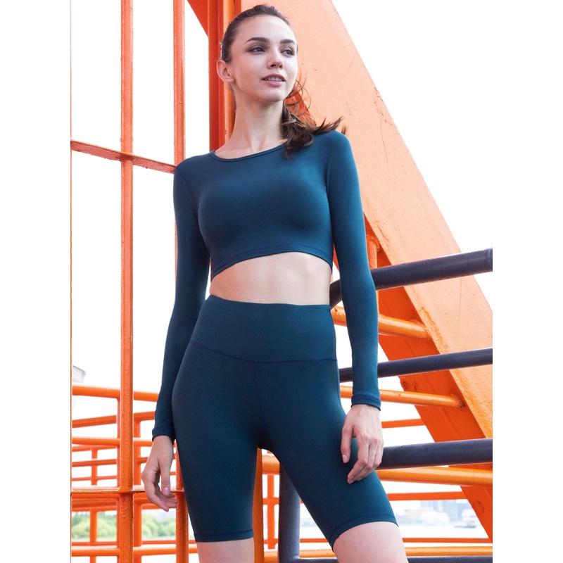 LONG SLEEVE CROPPED TEE, LAKE|XS|S|M|L