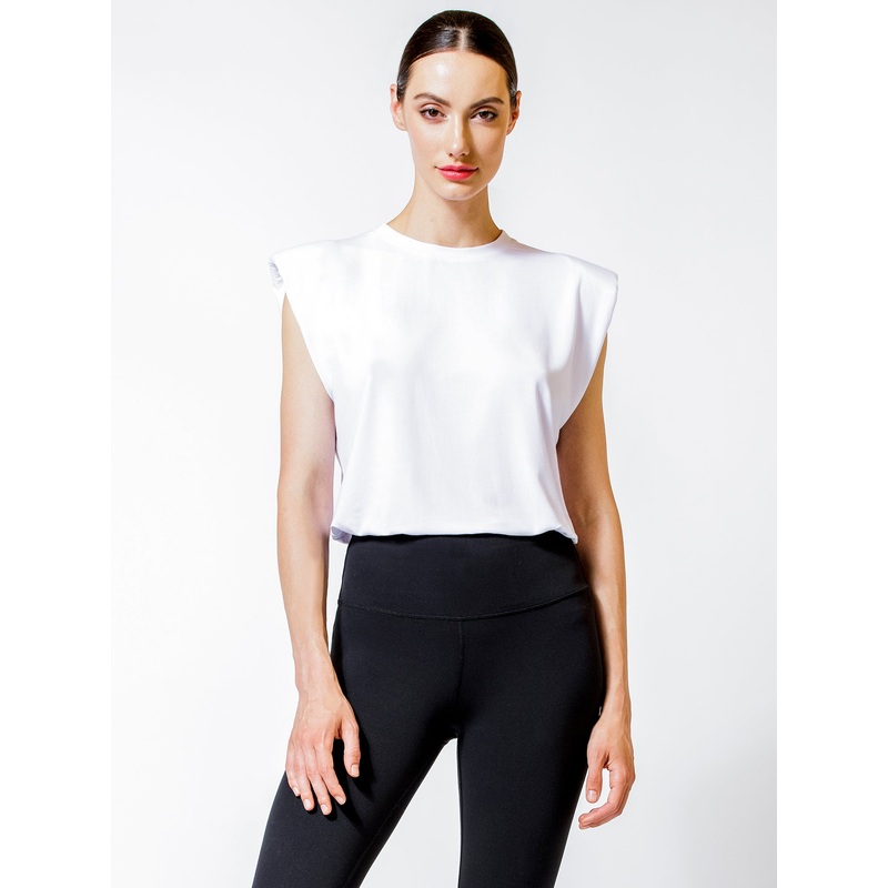 PADDED POWER TANK, WHITE|XS|S|M|L