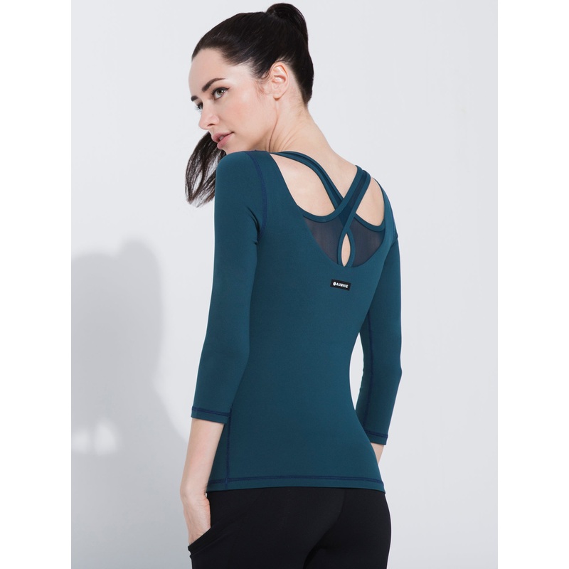 PARALLEL 3/4 SLEEVE TEE|XS|S|M|L|LAKE