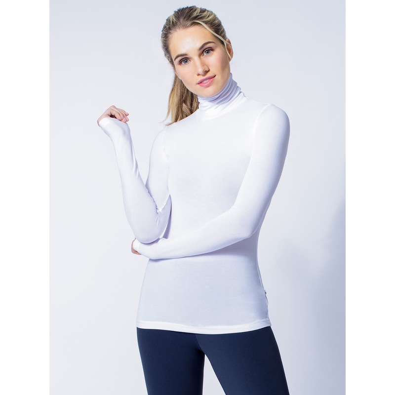 TURTLENECK TOP, WHITE|XS|S|M|L