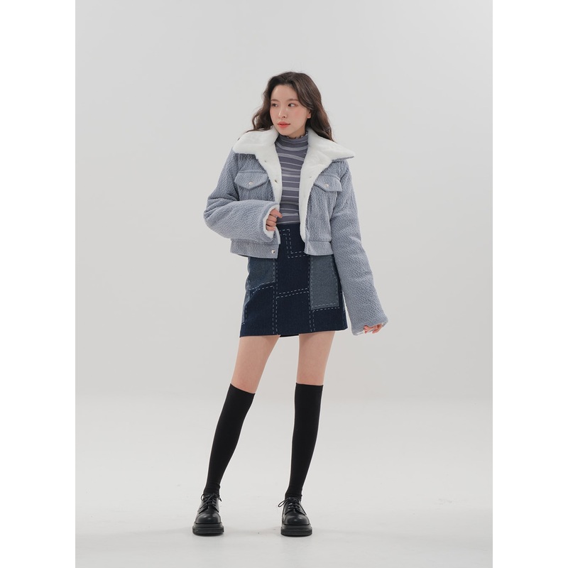 Corduroy Cropped Jacket BS-B04011203