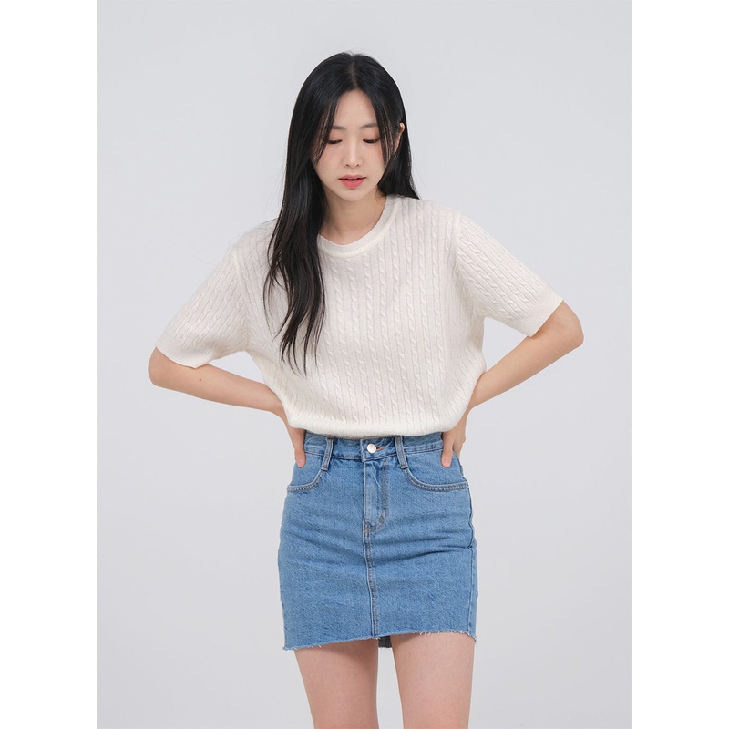 Denim Mini Skort U2202|Blue|S|M|L|XL