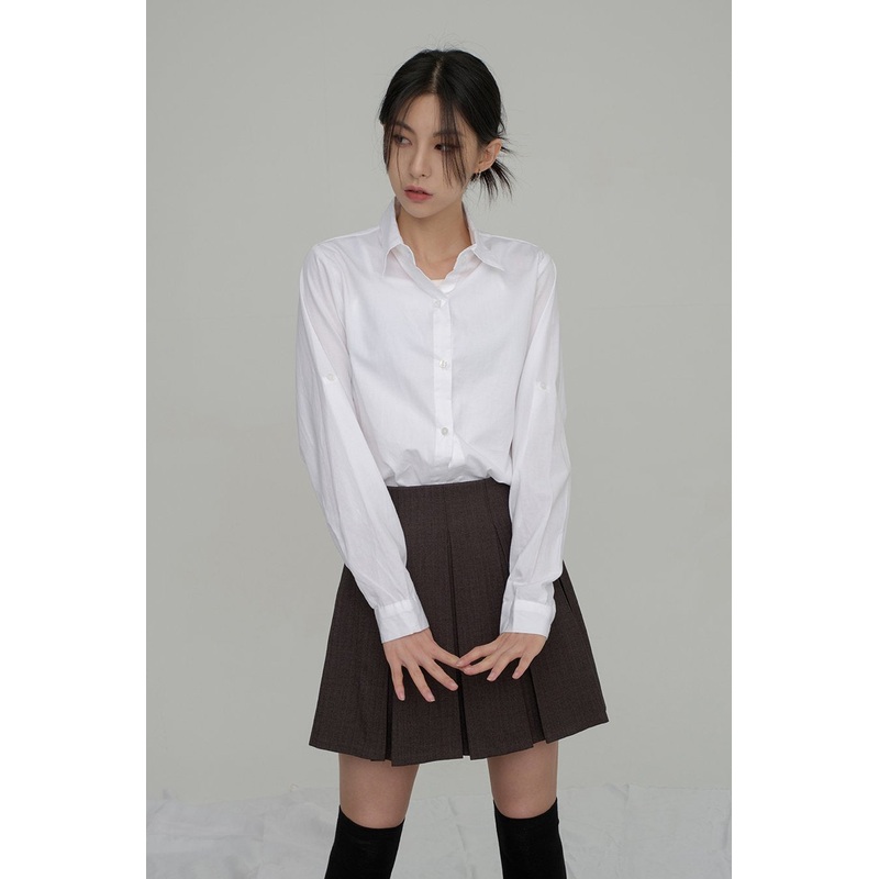 Essential Long Shirt F14|Black|Skyblue|White|S/M
