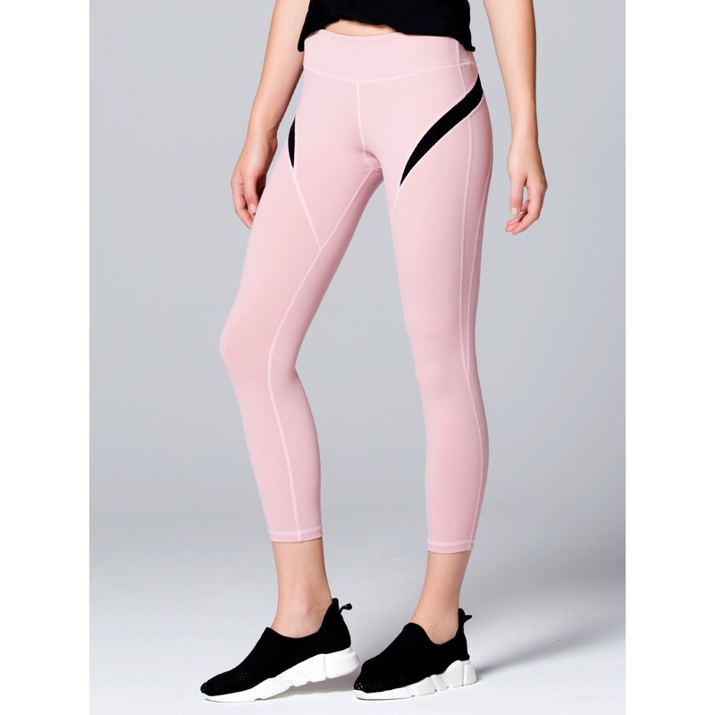 INCEPTION ANKLE CROPS,BLUSH,BLACK