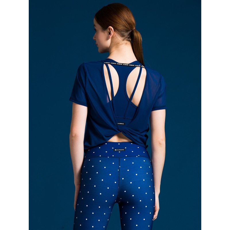 MESH TWIST TEE, ATLANTIC MESH|XS|S|M|L