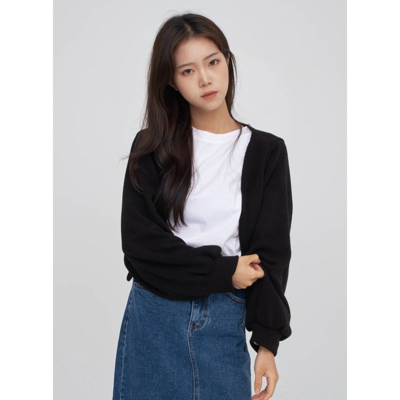 Oversized Bolero|Ivory|Black|Beige|S/M