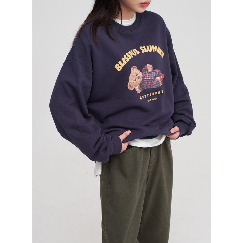 Sleeping Bear Print Sweatshirt
