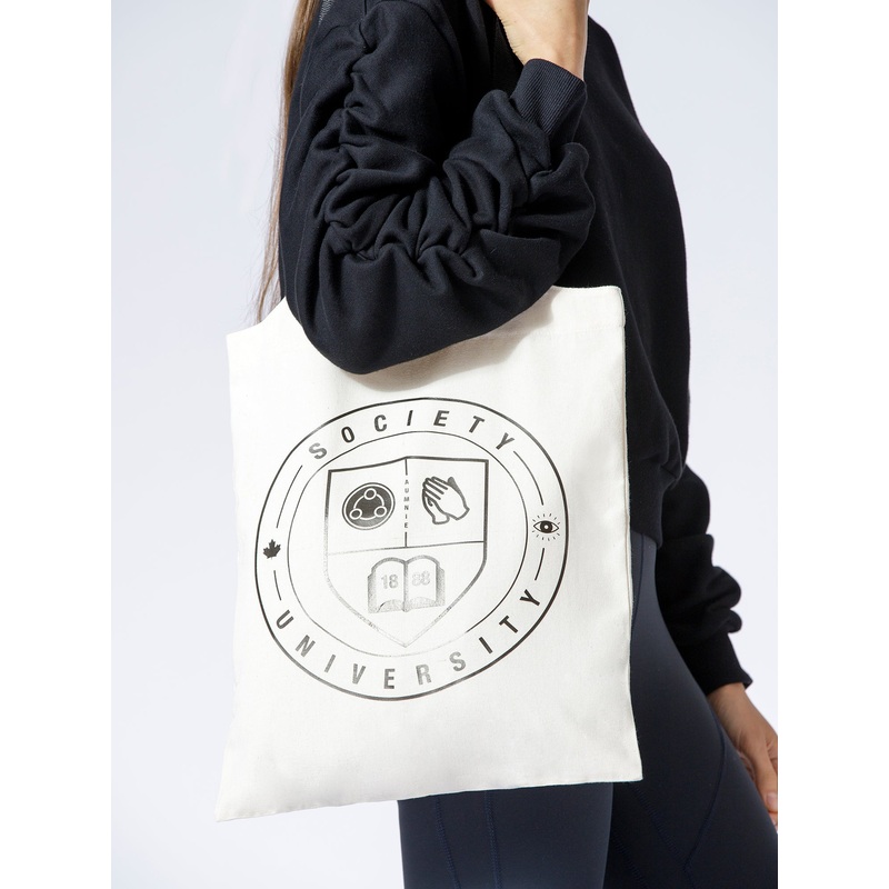 SOCIETY BOOK TOTE STANDARD, BEIGE
