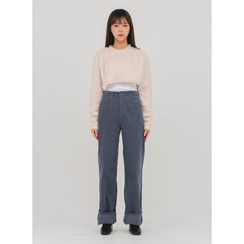 Wide Leg Corduroy Pants D3|Cream|Yellow|Blue|Black|S|M|L