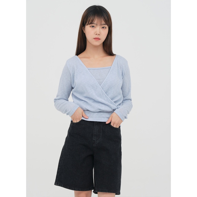 Wrap Knit and Cami Set #OU-A2412017