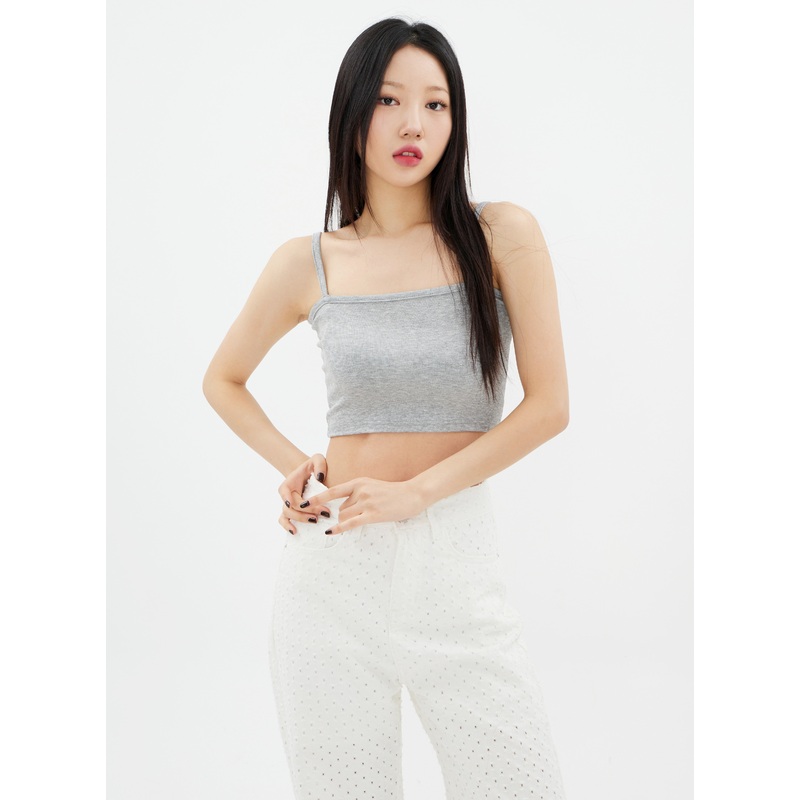 Basic Square Neck Sleeveless Top K2302
