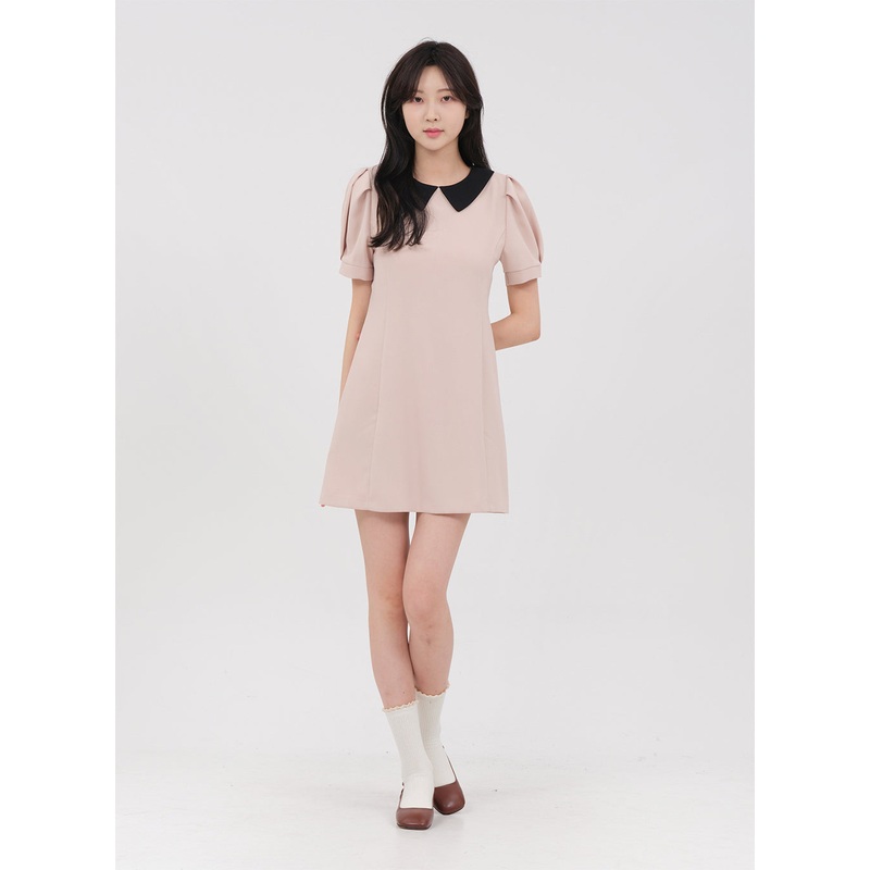 Collared Short Mini Dress OM30