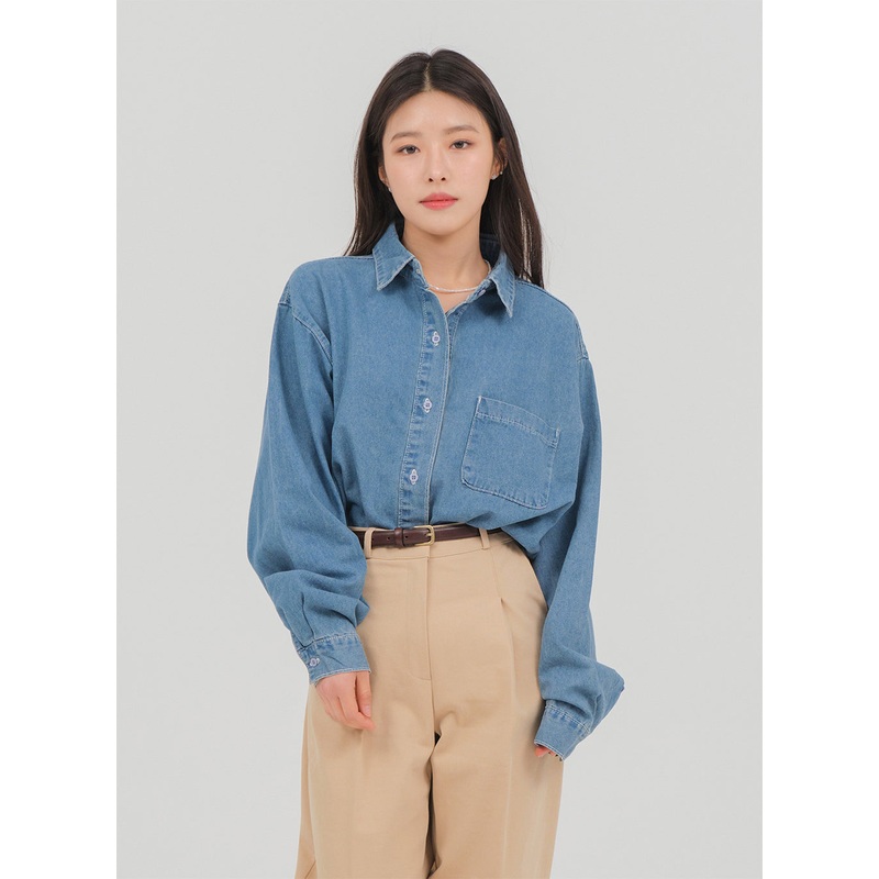 Denim Shirt OM3|Skyblue|Blue|S/M