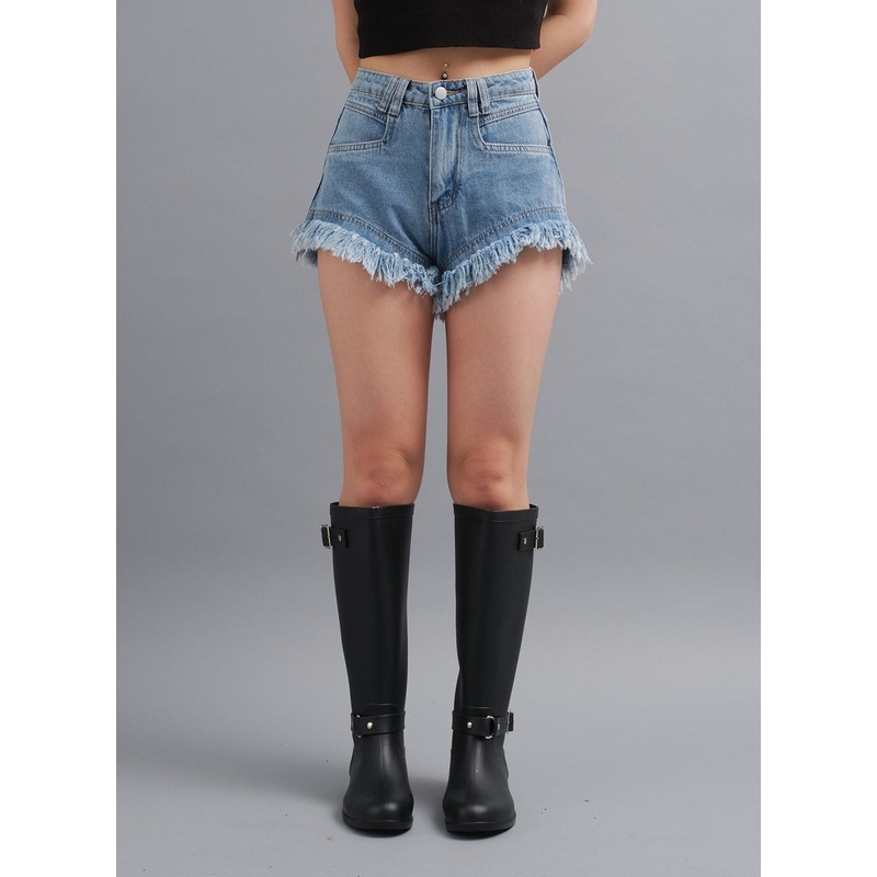 Distressed Hem Denim Shorts CY19