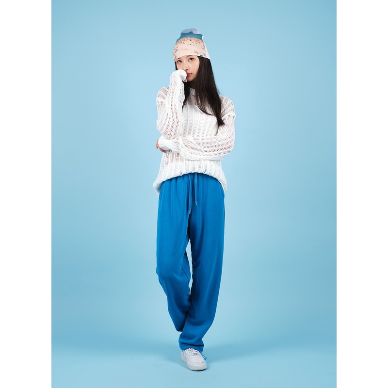 Drawstring Waist Banded Sweat Pants CAO13