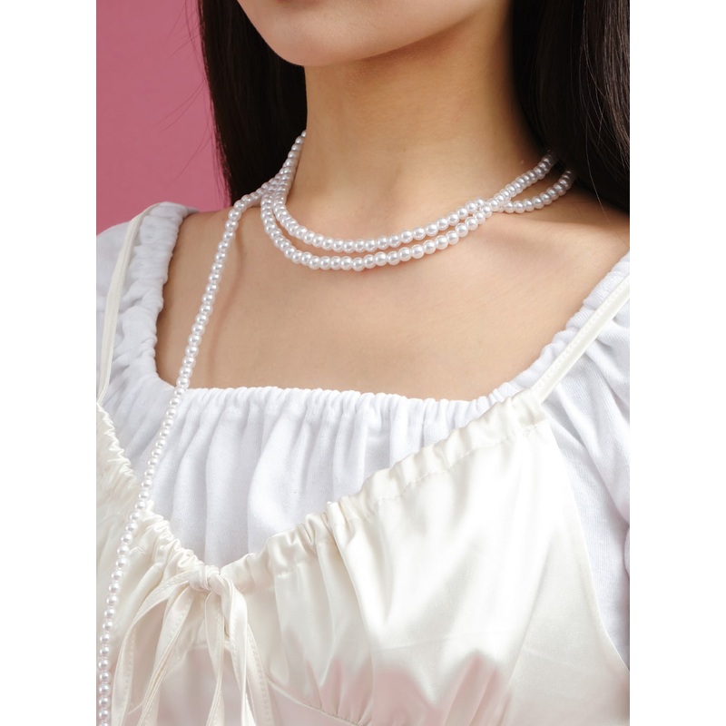 Layred Pearl Drop Necklace CY23