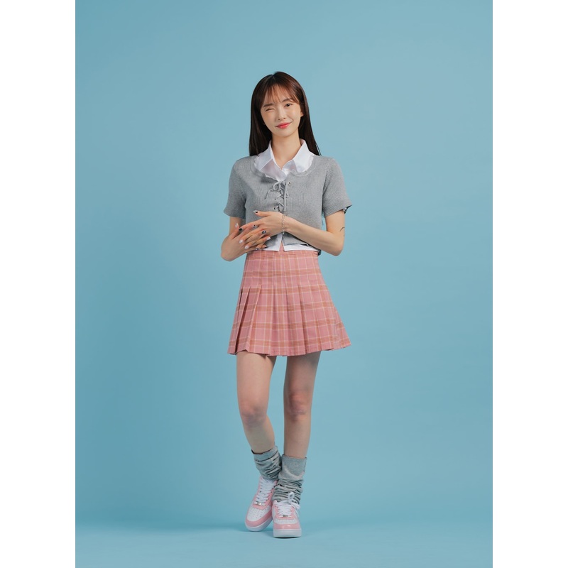 Plaid Pleated Tennis Skirt BA27