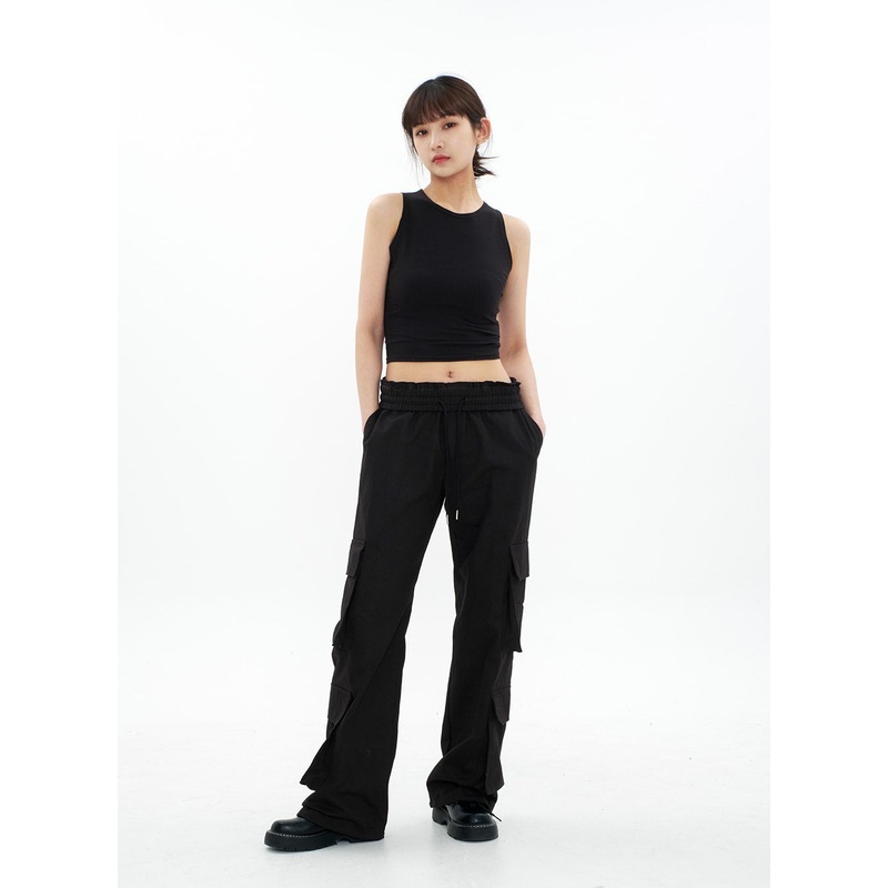 Round Neck Cropped Tank Top CA05