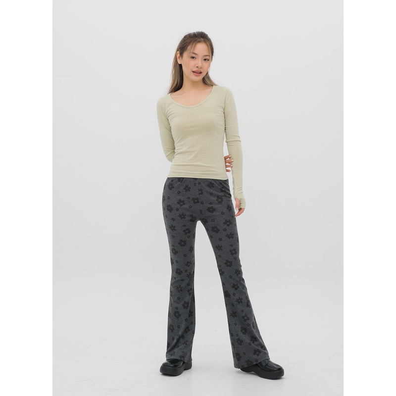 Scoop Neck Long Sleeve T Shirt CM8