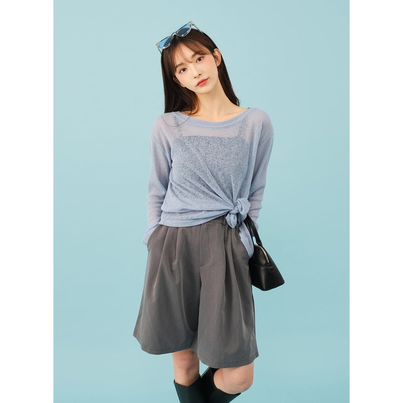Sheer Cool Asymmetrical Top CJ21