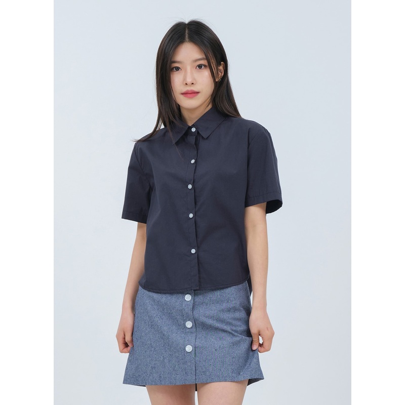 Summer Basic Collar Shirt OM3|Cream|Yellow|Pink|Purple|Skyblue|Khaki|Navy|White|S/M