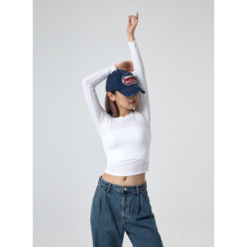 Basic Long Sleeve Crop Tee CG29