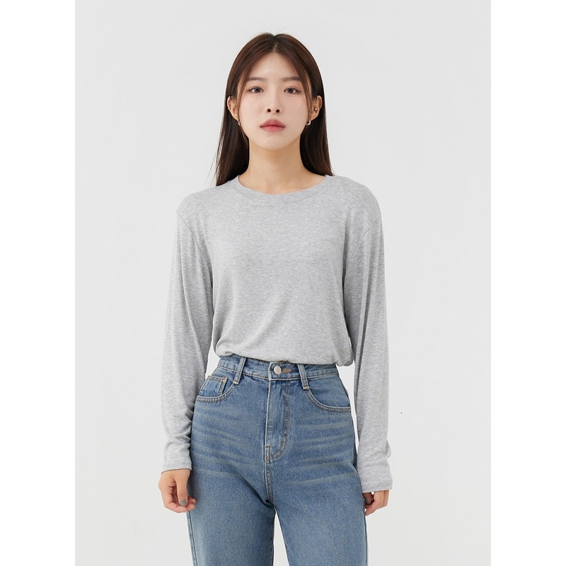 Daily Round Neck Long Sleeve T-Shirt IG24