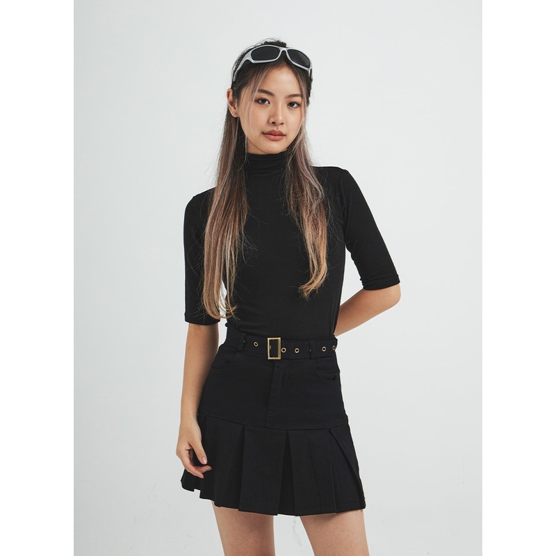 Half Turtleneck Half Sleeve T-Shirt CS15