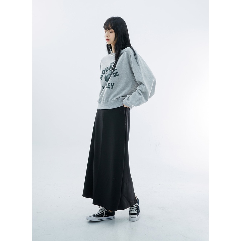 High Waist Simple Maxi Long Skirt OO04