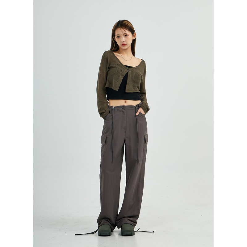 Jasmine Cargo Pants CS27|White|Dark Gray|Black|S/M
